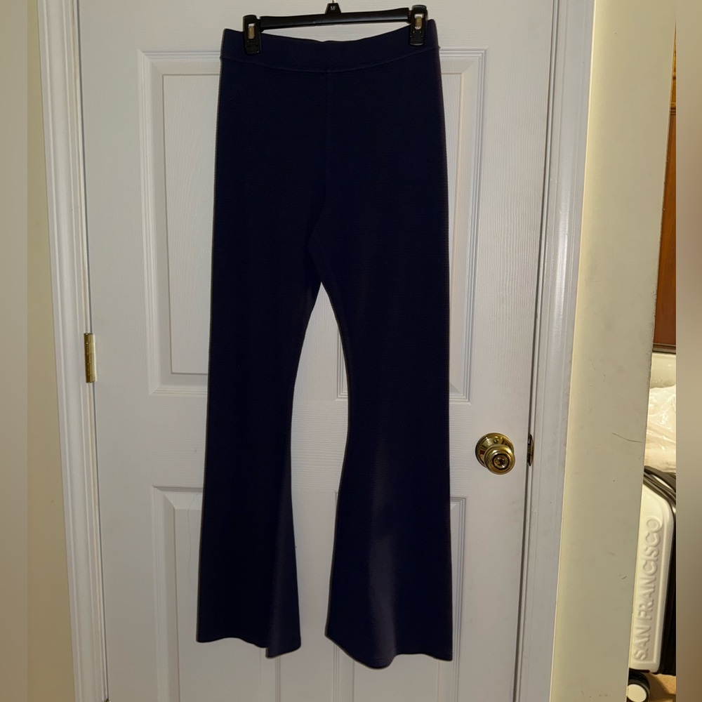 Aerie Navy Flare Pants